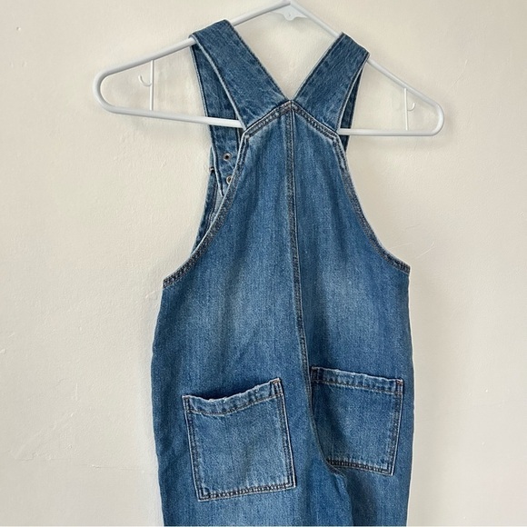 Zara Indigo Denim Jean Overalls Size 4-5 Years - Picture 6 of 11